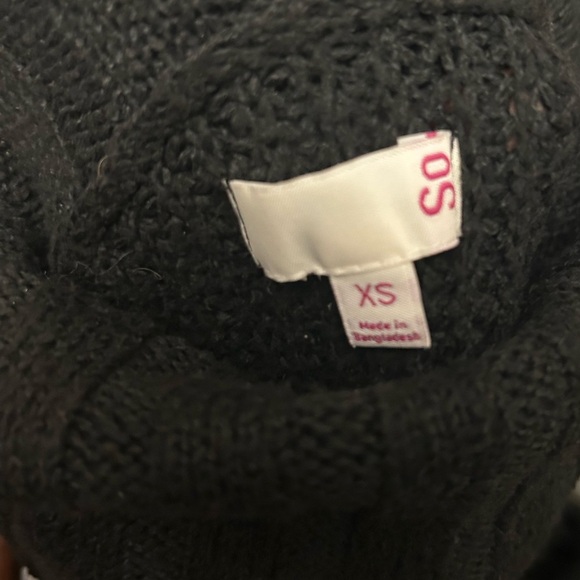 SO Black and Gold Striped Turtleneck Sweater - Picture 2 of 3